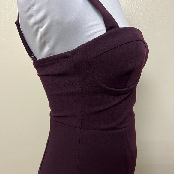 Trixxi Juniors' Womens Sweetheart-Neck Sleeveless Bodycon Dress Sz 1 in Red Wine - Picture 6 of 12